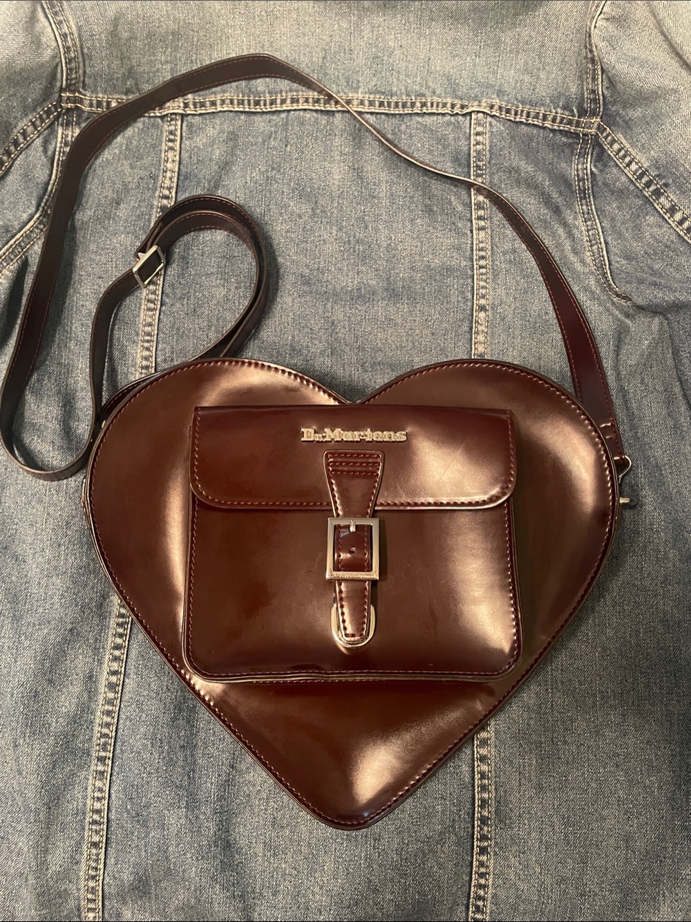 Dr. Martens Heart-Shaped Leather Crossbody Bag